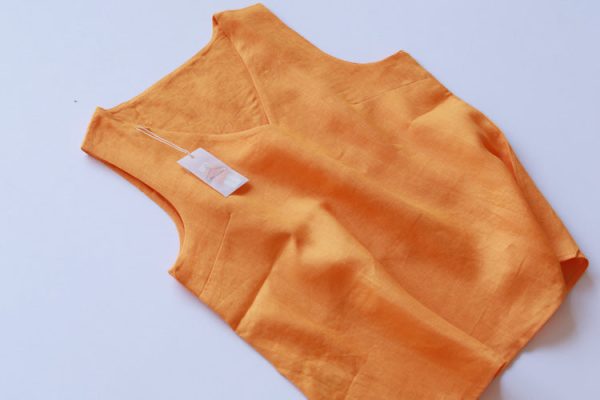100% Linen V-Neck Summer Casual Vest For Women Summer Underwear - Image 8