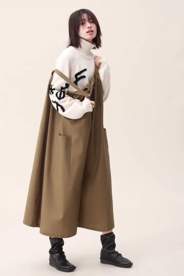 Spring Wide Leg Overalls Cotton Warm Casual Women Jumpsuits /Trousers - Image 7